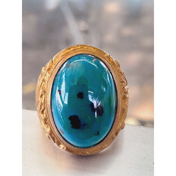 Batu Akik Bacan Doko Majiko/Chrysocolla Chalcedony Kwalitas Super