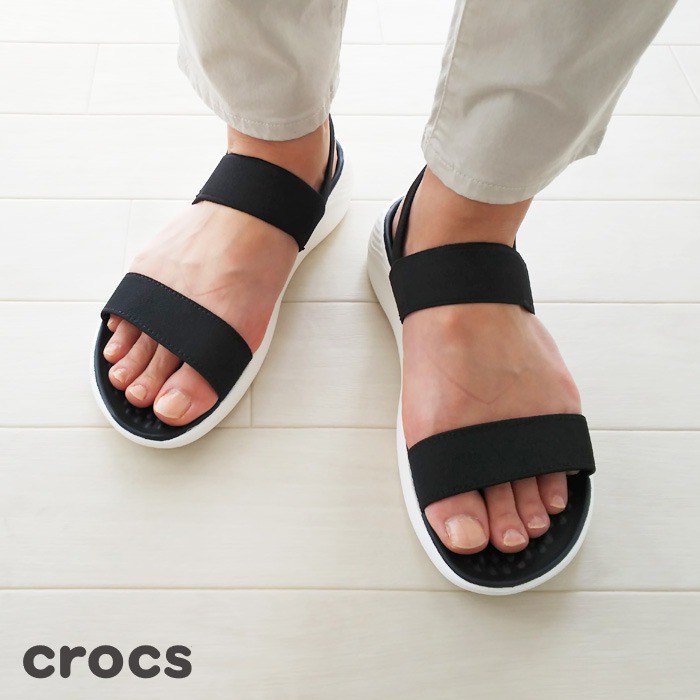 Crocs / Crocs Wanita / Sandal Wanita / Sandal Karet / Crocs Literide Sandal W / Sepatu Sandal Wanita