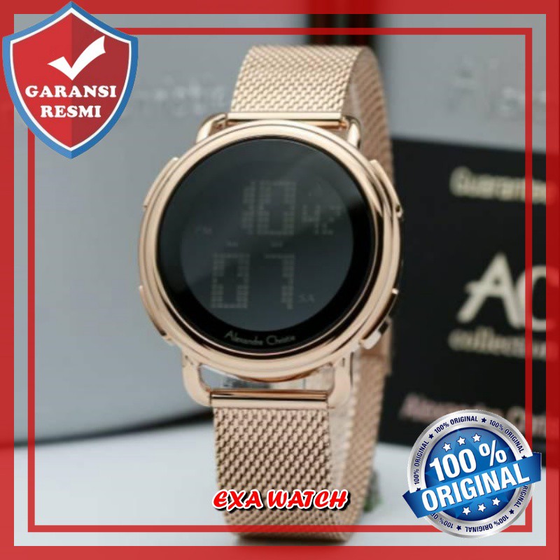 JAM TANGAN WANITA ALEXANDRE CHRISTIE ORIGINAL JAM TANGAN CEWEK ALEXANDER CHRISTIE AC9227 Rosegold