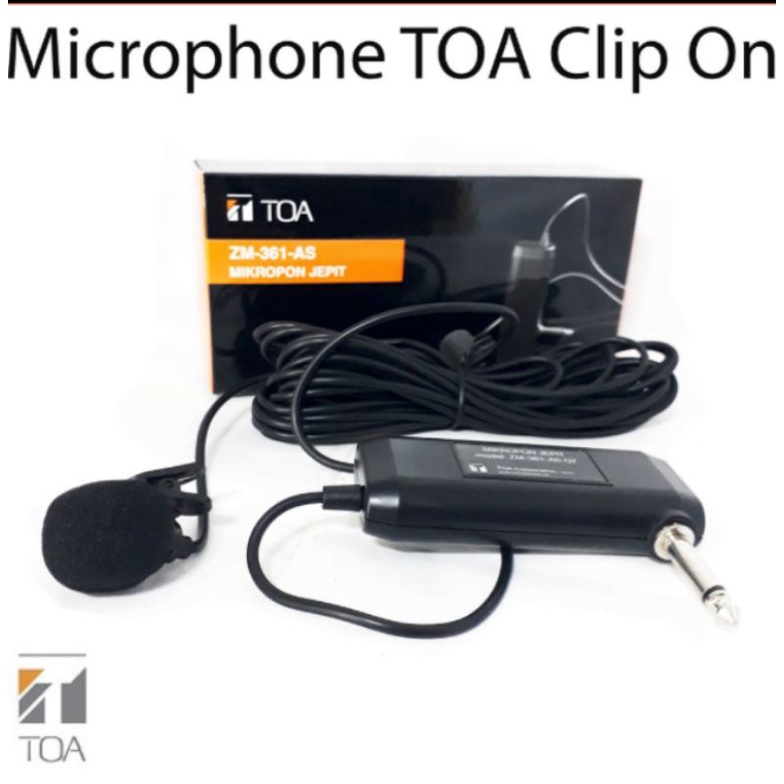 TERMURAH MIC TOA ZM 361 AS MIC KANCING/CLIP ON TOA ZM 361 AS
