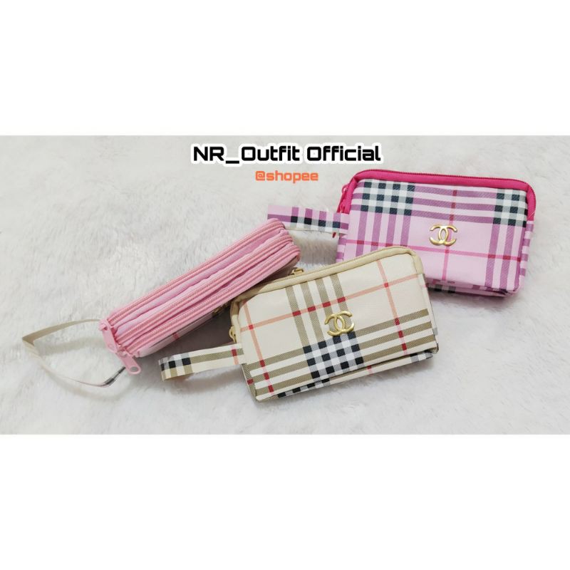 Dompet Panjang Wanita Resleting Motif C03 Tempat Peralatan Makeup Cewek NR_Outfit Official COD