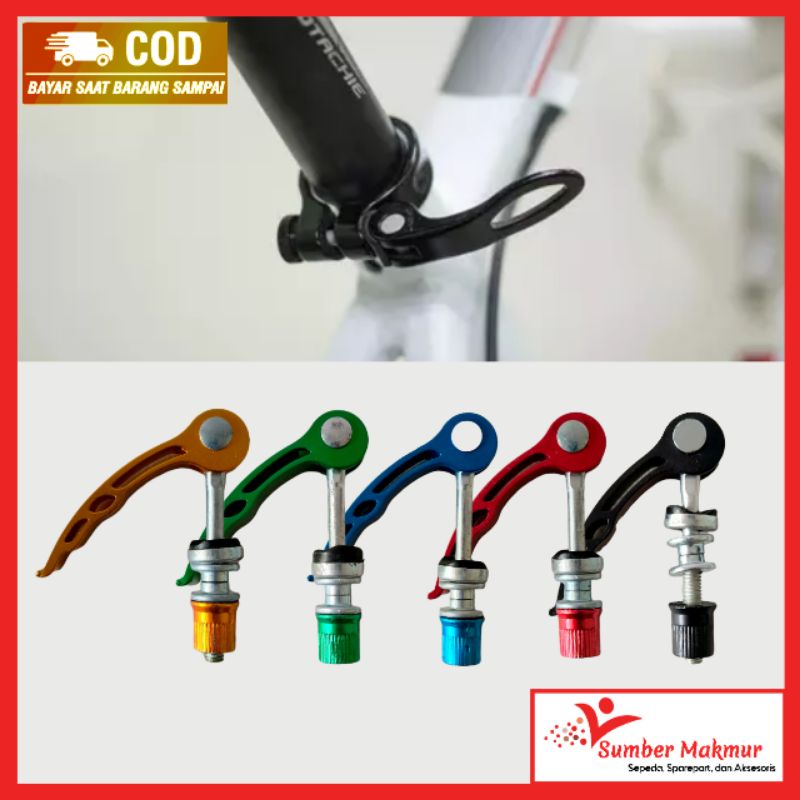 Clamp Quick Release Seatpost Pengunci Tekukan Tiang Sadel Sepeda BMX MTB LIPAT MINI GUNUNG dan ANAK-ANAK