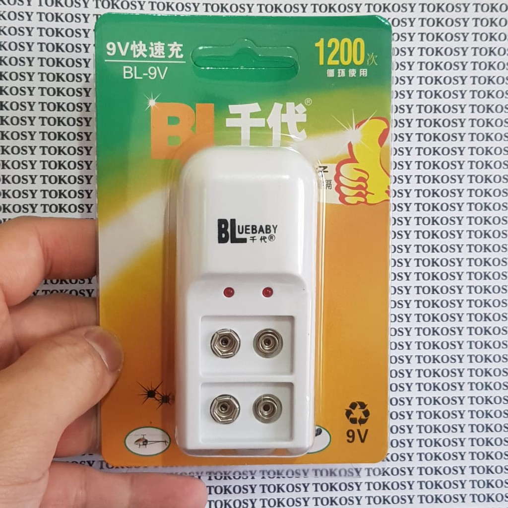 Charger Baterai Kotak 9v - Battery Charger 9 volt BL-09V