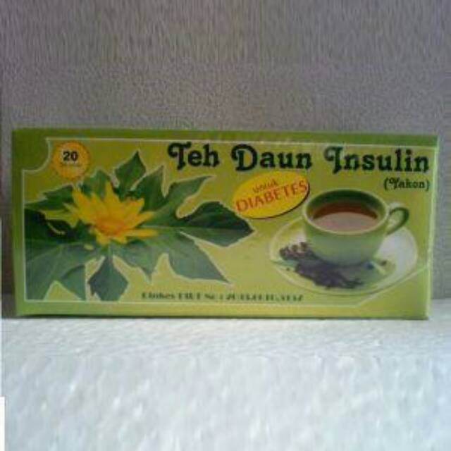 

Teh celup daun insulin sehat