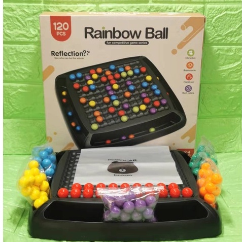 Rainbow Ball Mainan Anak Mengasah Otak Elimination Game Chess