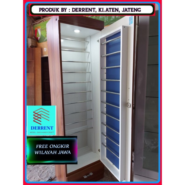 Rak jilbab, Gantungan jilbab, lemari hijab