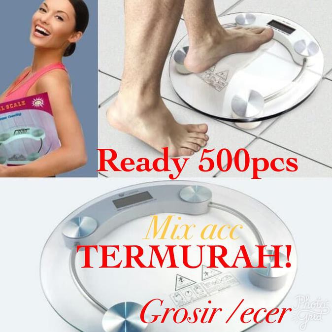 Timbangan Badan Digital Transparan