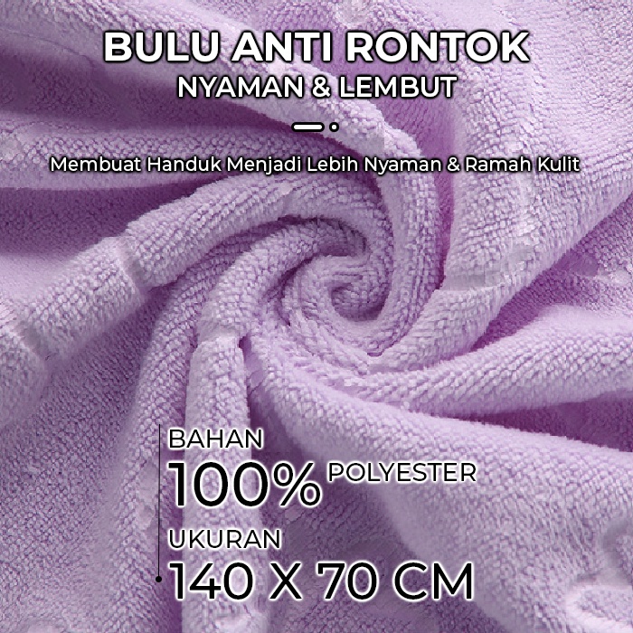 Handuk Mandi 70x140 cm High Quality / Daya Serap Yang Bagus (100% MICROFIBER) Handuk Anak dan Dewasa / Handuk mandi dewasa cantik murah dan menyerap air (H16)