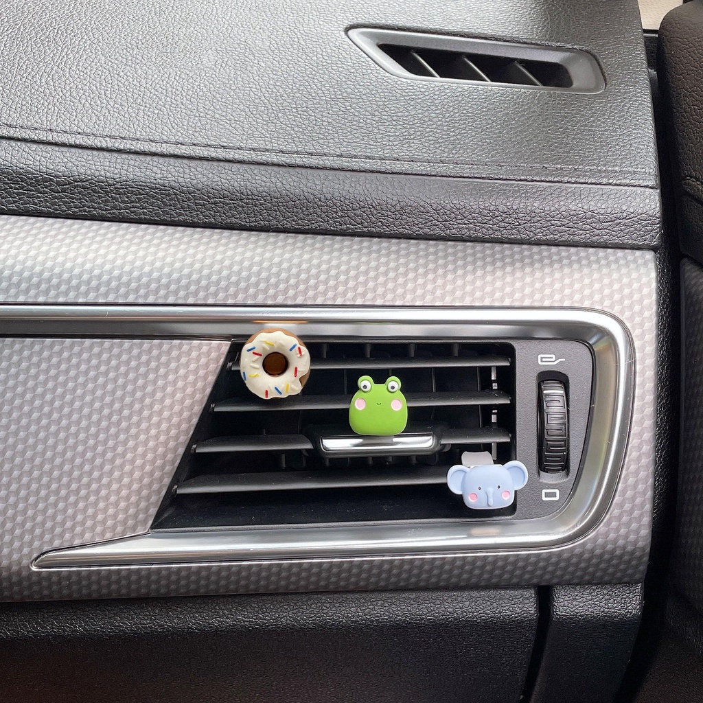 Solighter Klip Vent Ac Mobil Model Kartun Binatang Lucu Warna-Warni Untuk Wanita