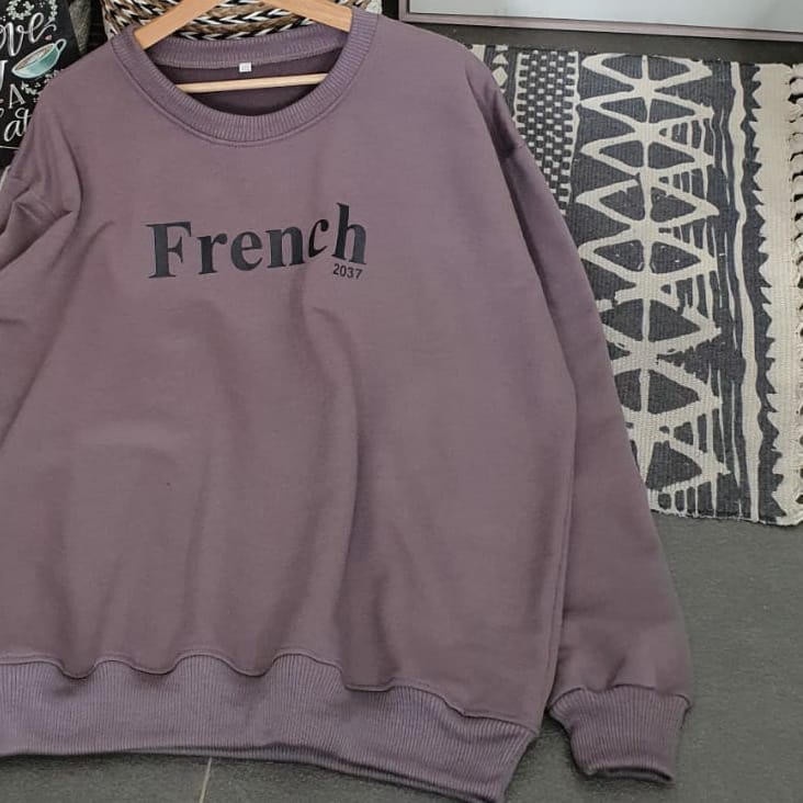 French Sweater XXL - Sweater Pria dan Wanita Big Size