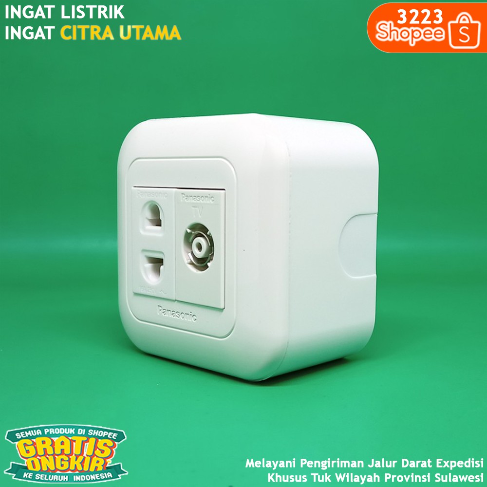 STOP RATA PANASONIC + SOCKET TV PANASONIC + OUTBOW PANASONIC K3223
