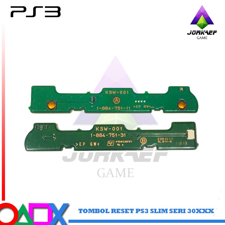 TOMBOL RESET PS 3 SLIM SERI 30XXX PAPAN BOARD MESIN RESET POWER