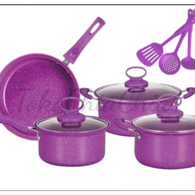 Panci/Teflon/Sodet/Cockware Set Homelux isi 13 Piecess*Julput*