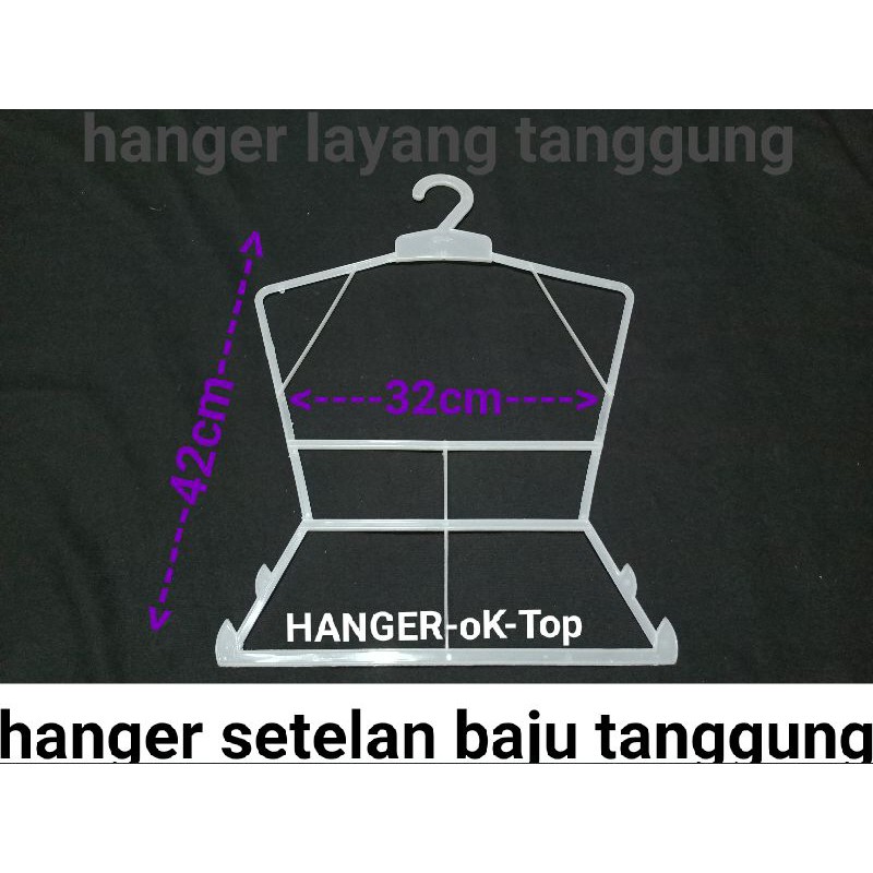 hanger setelan layang M anak-tanggung 07( HARGA 1 lusin )