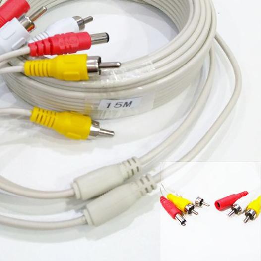 ♨ Kabel CCTV 15 Meter Rca 3 Jalur Kabel Cctv Rca 15m 3 Jalur ➥