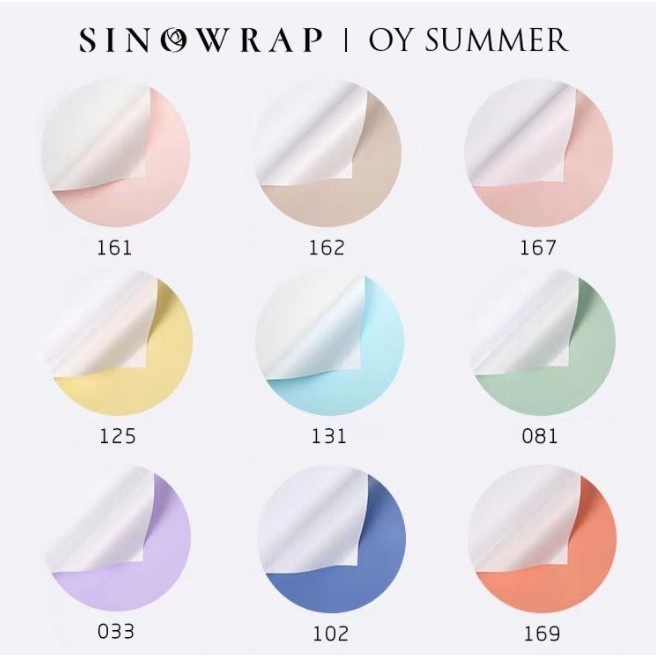 

[GROSIR / 1 PACK] KOREAN KERTAS BUNGA DOUBLE COLOR WHITE FLOWER WRAPPING 1 PAK FLOWER WRAP BUKET PAPER BISA CAMPUR WARNA WARNI