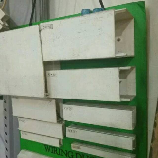 Kabel duct 100x50mm duct putih PVC/100x50cm per batang