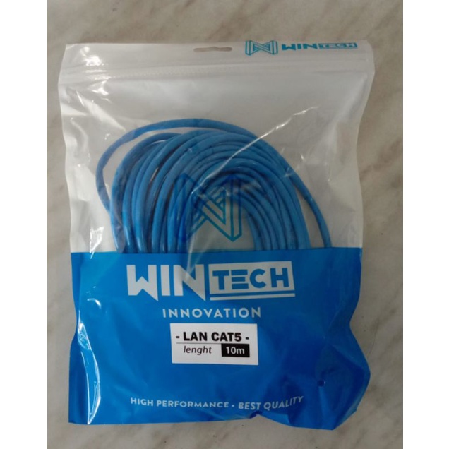 Cable Lan Cat 5 , 10 M / Cable Lan 10 M / Kabel Lan 10 Meter / Cat 5 10 Meter