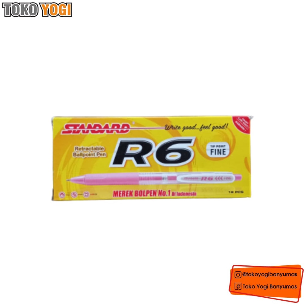 

PULPEN STANDARD BLACK R6 / 12 PCS