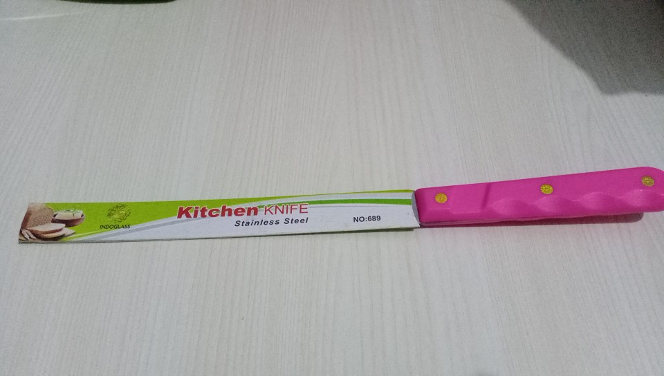 Funbaking - Pisau Kue Stainless 2 In1 Piso Kue Gerigi Serbaguna Warna 2 Sisi Anti Karat Murah