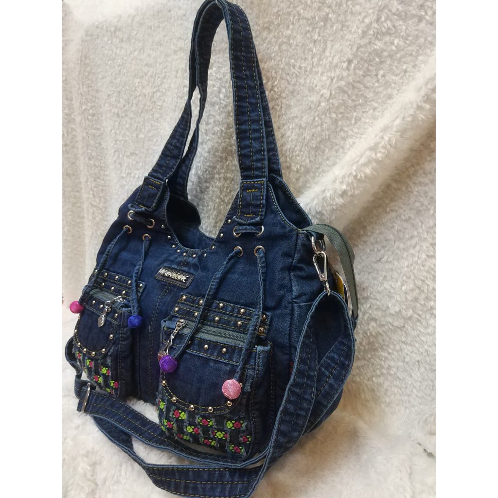 Tas Selempang Multi Fungsi Original Jeans Madeleine 654. Darena Bags Bandung