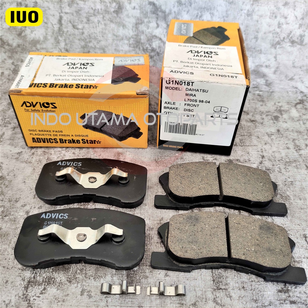 Brake Pad AISIN Agya Ayla Kampas Rem ADVICS G1N018T - ORIGINAL