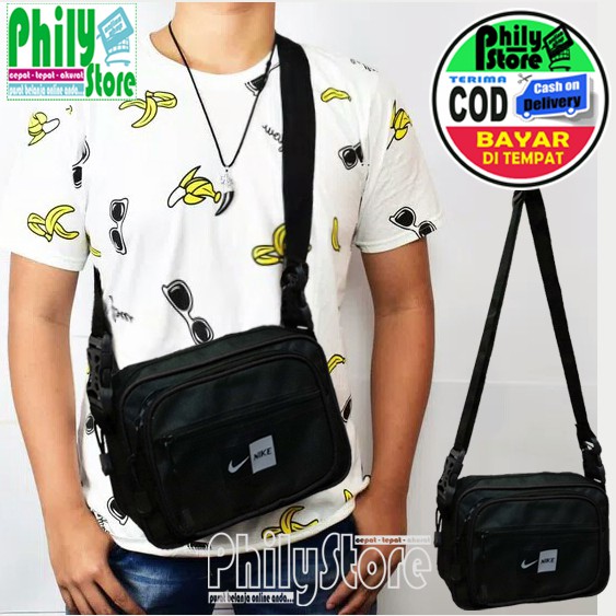 Tas Selempang Waistbag Messenger Tas Selempang &amp; Pinggang Pushop Travel Pouch Terbaru