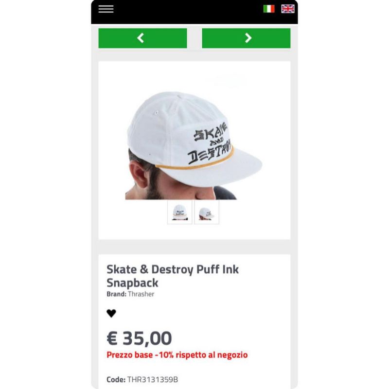 CAP TOPI THRASHER SKATE AND DESTROY ORIGINAL SECOND BRANDED MURAH VINTAGE