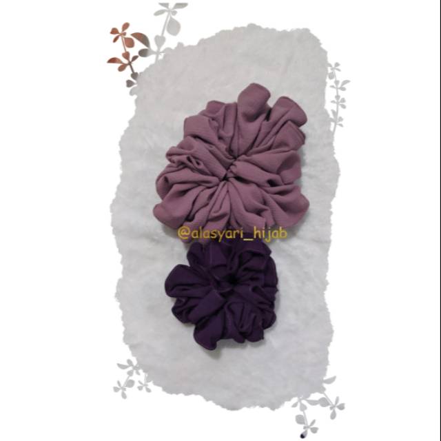 Ikat rambut hijab besar - ikat rambut bervolume - ikat rambut Scrunchine
