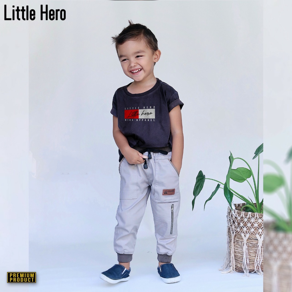 CELANA ANAK JOGGER SPIN LITTLE HERO  1-10 TAHUN. BAHAN MELAR DAN TEBAL.