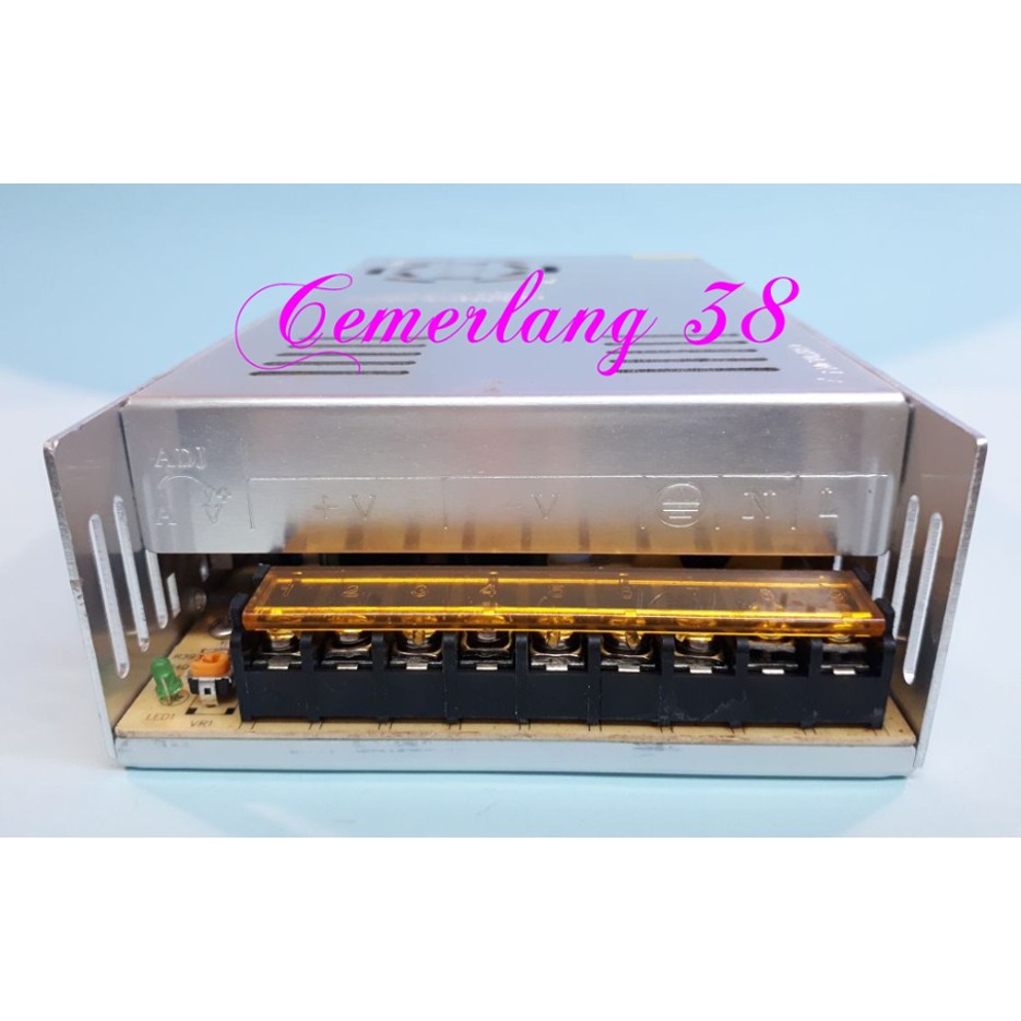 Switching Power Supply AC - DC 36V 10A / Adaptor Jaring 36 V 10 A