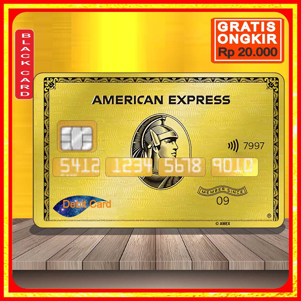 

BLACK CARD Skin Sticker Stiker Kartu ATM card