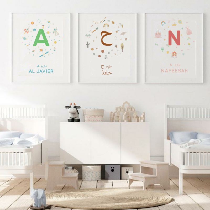 Poster Custom Nama (Tanpa Frame)