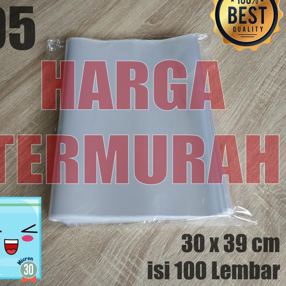 

Terbaik PLASTIK OPP TEBAL 30 x 39 cm 30 Micron (0,5) PLASTIK KEMASAN ISI 100 PCS yoe. ..