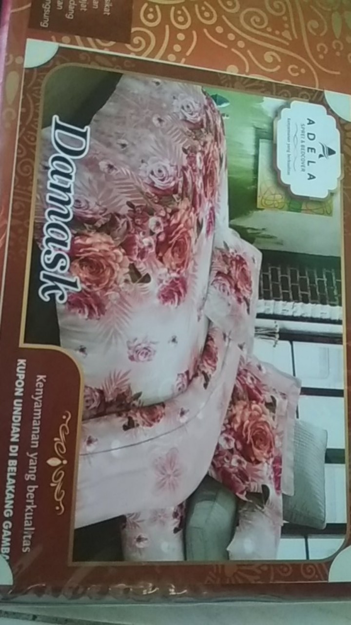 Rc Termurrah Bahan Dispers Tidak Luntur Sprei Adela 120×200 Cm