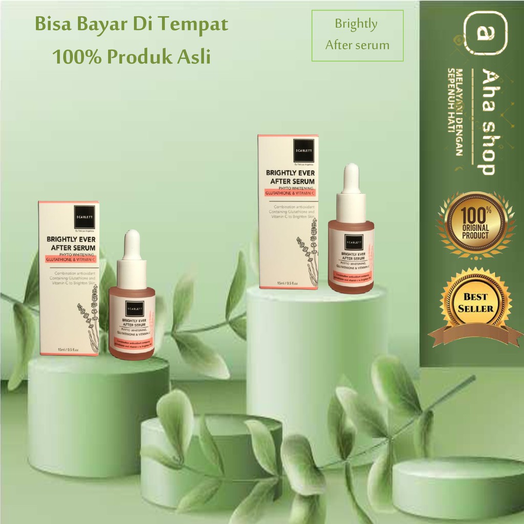 scarlett whitening serum scarlett pemutih wajah brightly ever after serum