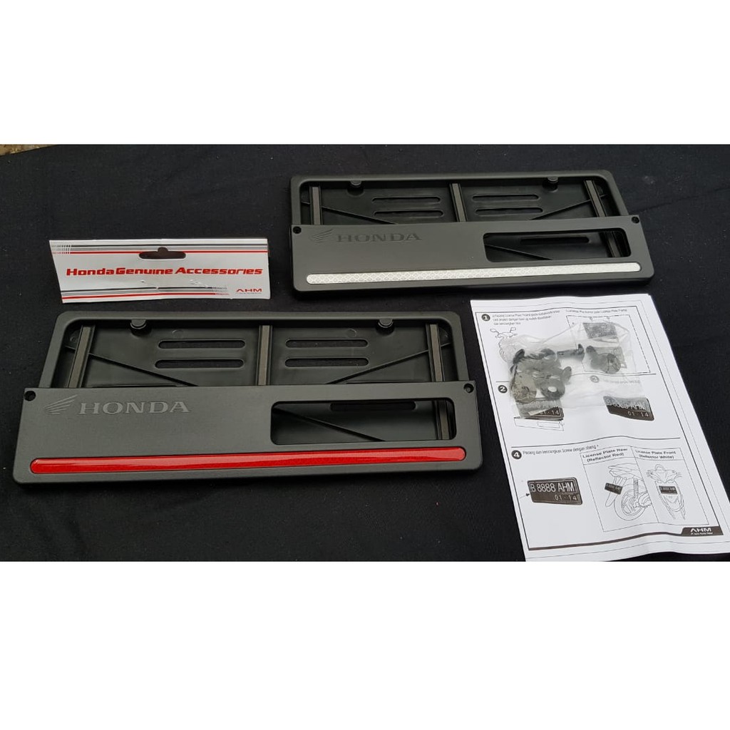 Cover dudukan tutup plat nomor motor Honda original AHM-5