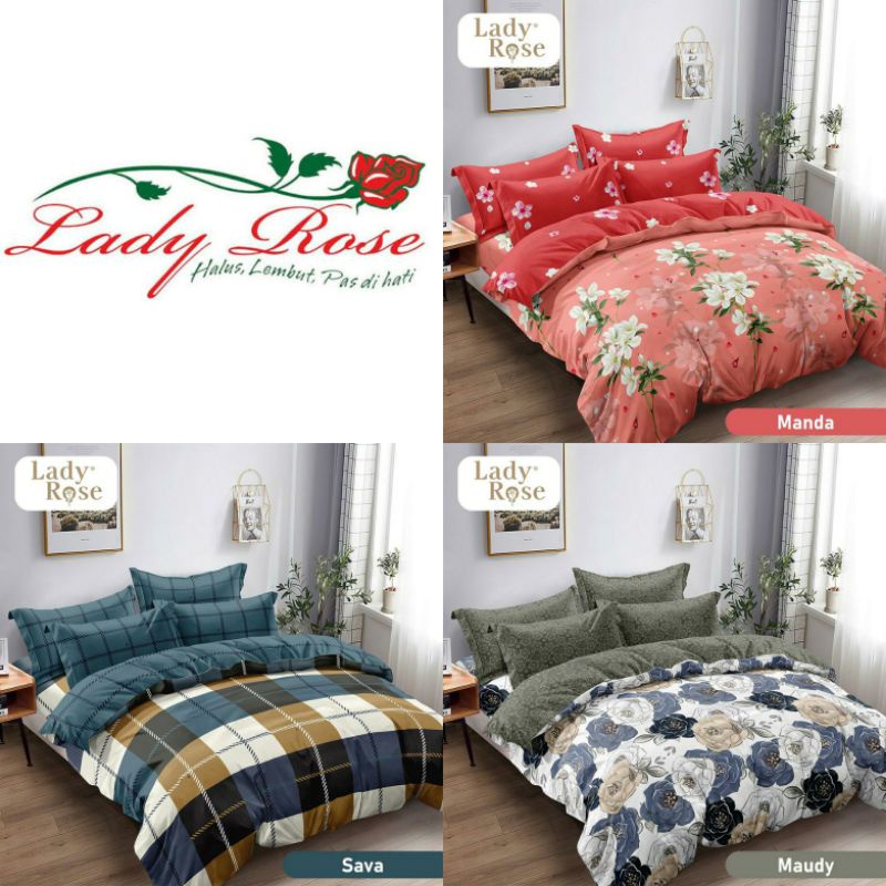 Bedcover Lady Rose Satu Set Ukuran King 180x200 No 1