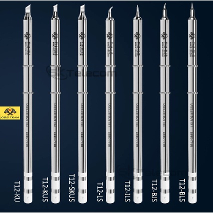 Mata Solder OSS TEAM  T12 Lurus /Bengkok /Pisau Original