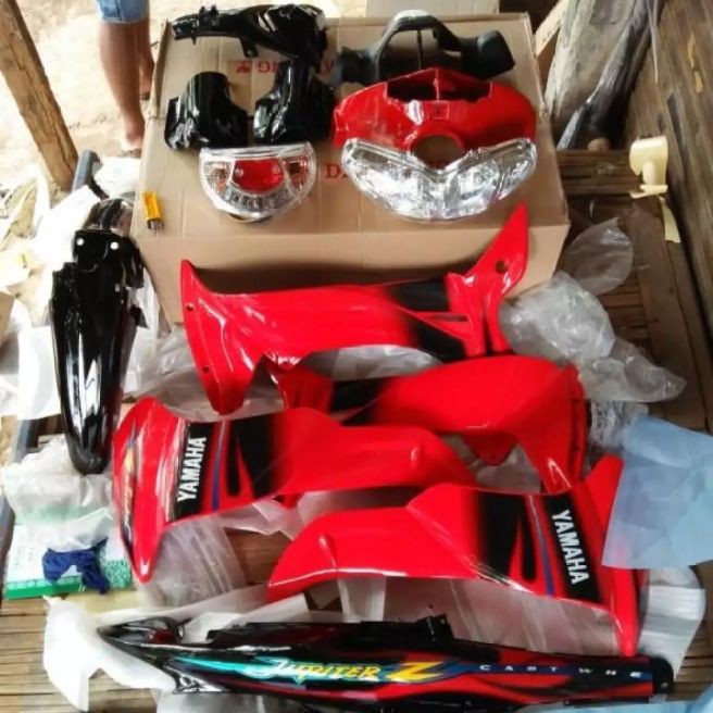 Cover body full halus plus stiker yamaha jupiter Z Cw 2005 lama