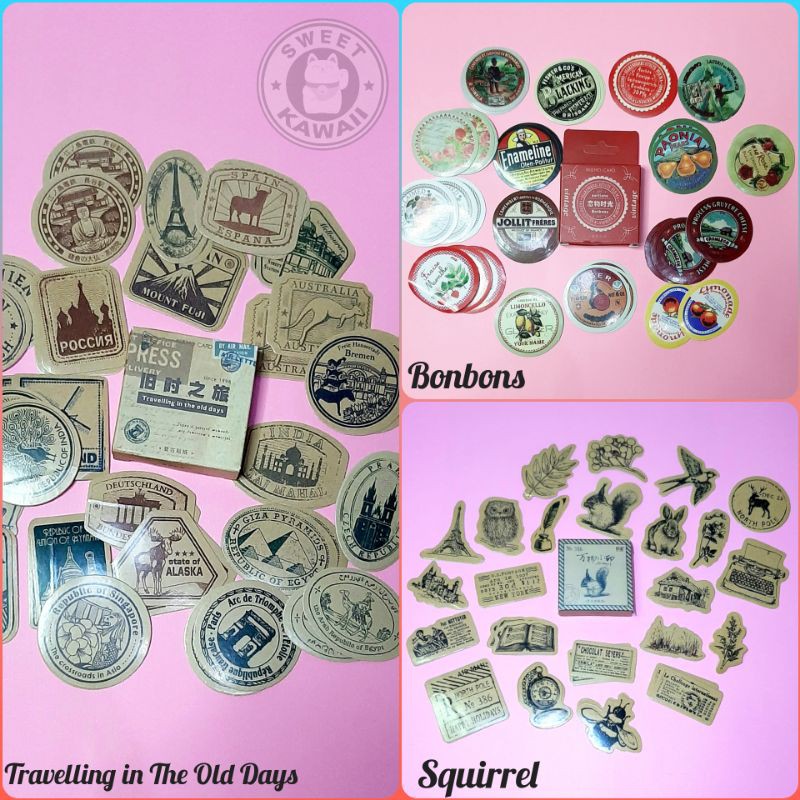 

Stickers Set Vintage Series