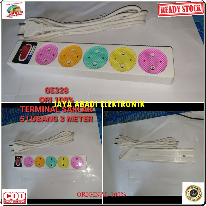 G328 ORIGINAL TERMINAL 5 LUBANG SOCKET 3 METER COLOKAN LISTRIK STEKER SETRUM PITING KEPITING STOP KONTAK LOYAL TERMINAL CABANG PENAMBAH KUNINGAN TEMBOK DINDING LAMPU ELEKTRONIK LAMPU ORIGIN KULKAS G328  ORIGINAL Terminal stop kontak kuningan 5 lubang 3 me