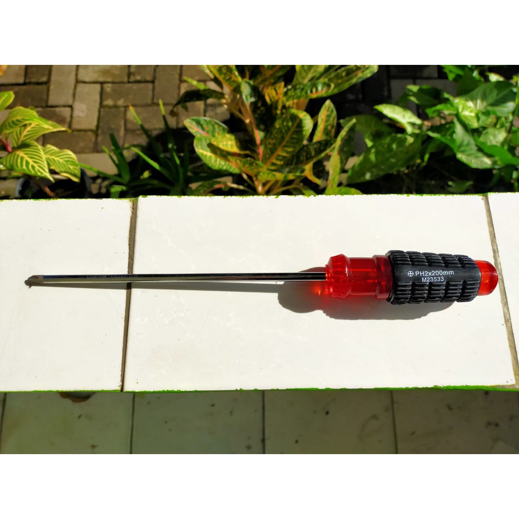 Max Power Cushion Grip Phillips Screwdriver PH 2x200 1pc m23533 obeng +