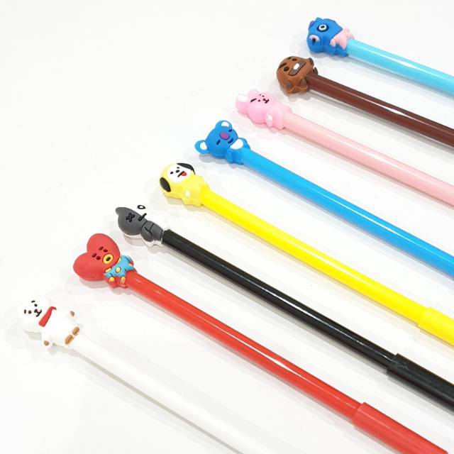 

BT21 GEL PEN BALLPOINT PULPEN BTS IMPORT