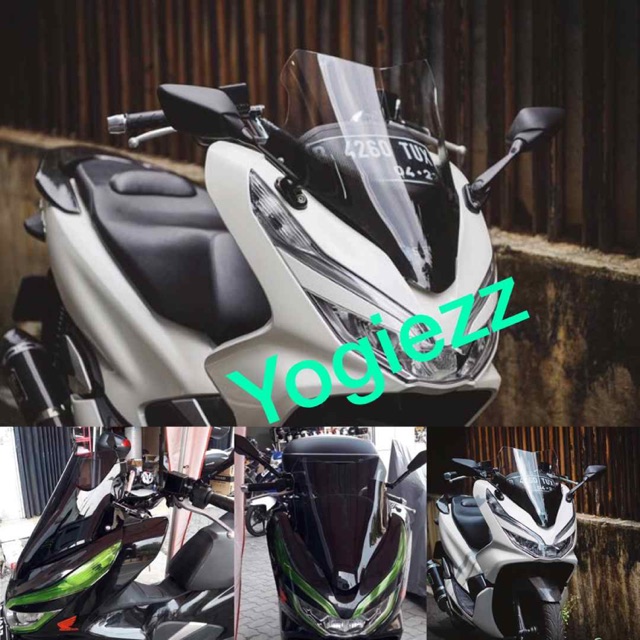Winshield pcx evo winshield pcx evo visor wind shield pcx lokal led 2018 carbon windshield sectbill