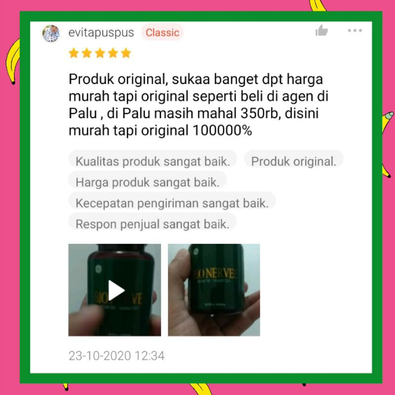 PROMO !!! BIO NERVEE ORIGINAL BPOM BIO NERVE INDONESIA ASLI OBAT HERBAL ALAMI SEGALA PENYAKIT-4