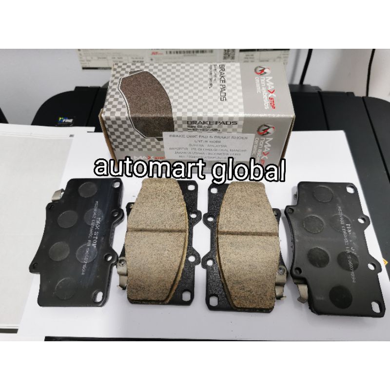 Brake pad kampas rem depan land cruiser vx80 hardtop diesel fortuner maxstop