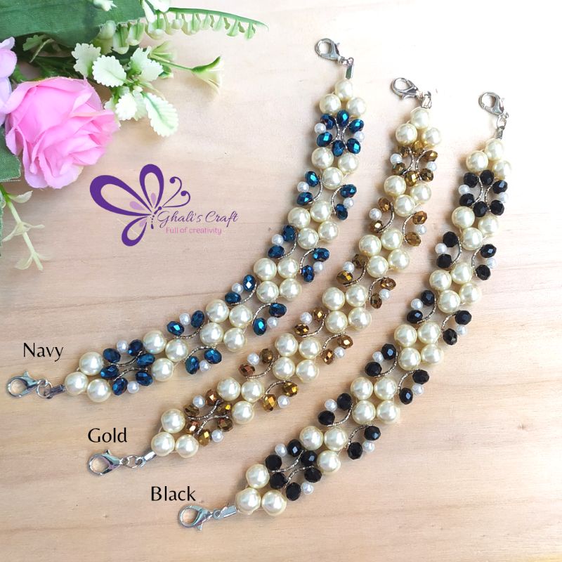 Konektor masker crystal mutiara/konektor masker mutiara/pengait masker