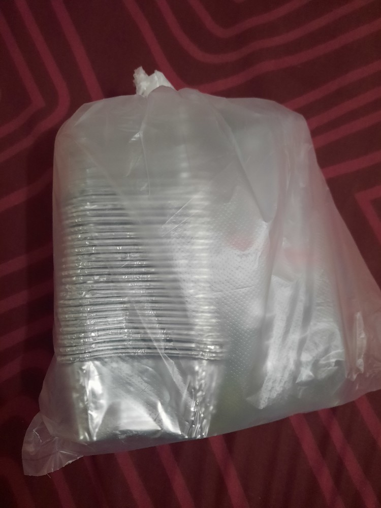 @25pcs Thinwall Dm Rect 250ml + Tutup / Kotak Makan Mini/ Lunch Box 250 Ml