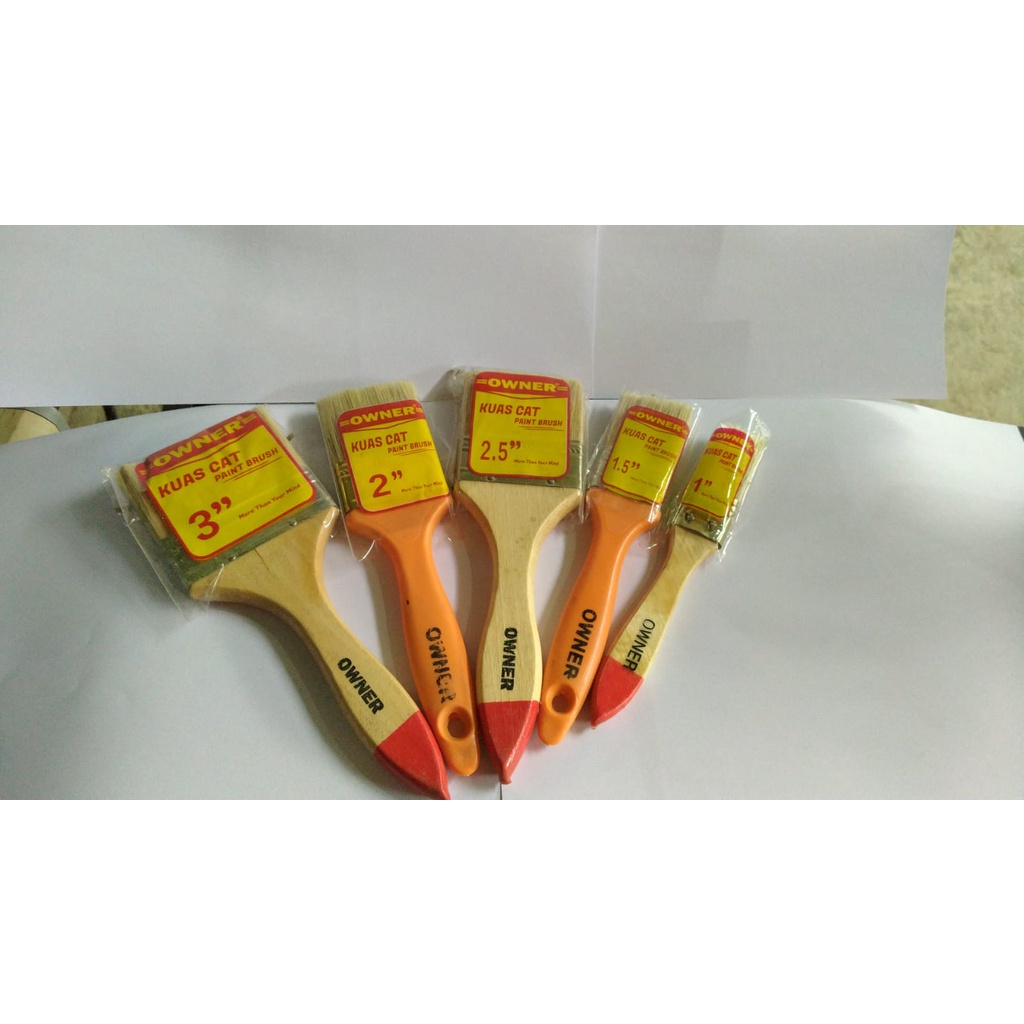 Kuas Cat Koas OWNER 1 - 1,5 - 2 - 2,5 - 3 inch 1 - 3 in harga satuan TERMURAH